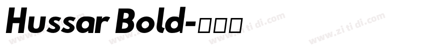 Hussar Bold字体转换
